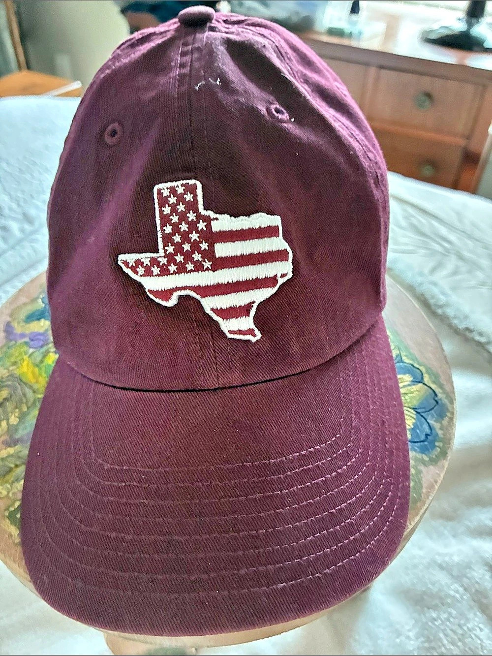 47 Texas Embroidered Cap in Purple